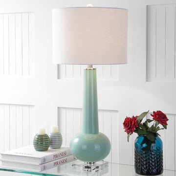 Hope 31" Glass LED Table Lamp - JONATHAN Y